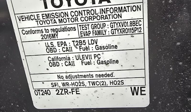 Toyota Corolla’s 2016 Black full