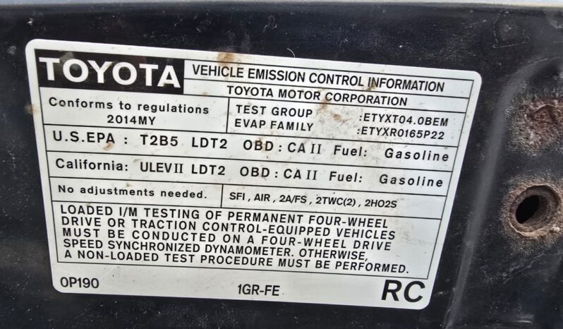 Toyota Tacoma 2014 full