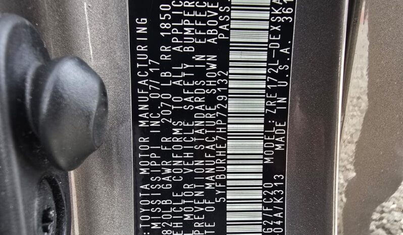 Toyota Corolla 2017 LE full