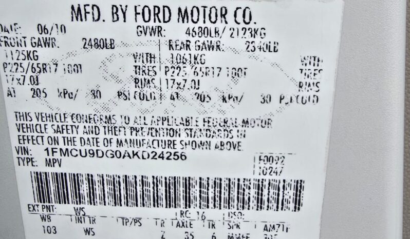 Ford Escape 2010 full
