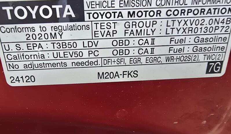 Toyota Corolla SE 2020 full