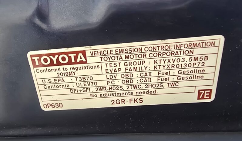 Toyota Avalon 2019 full