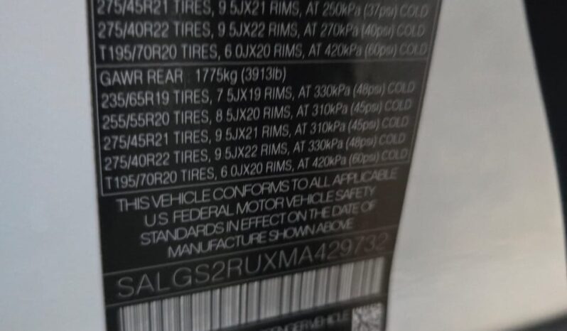 Range Rover Velar P400 full